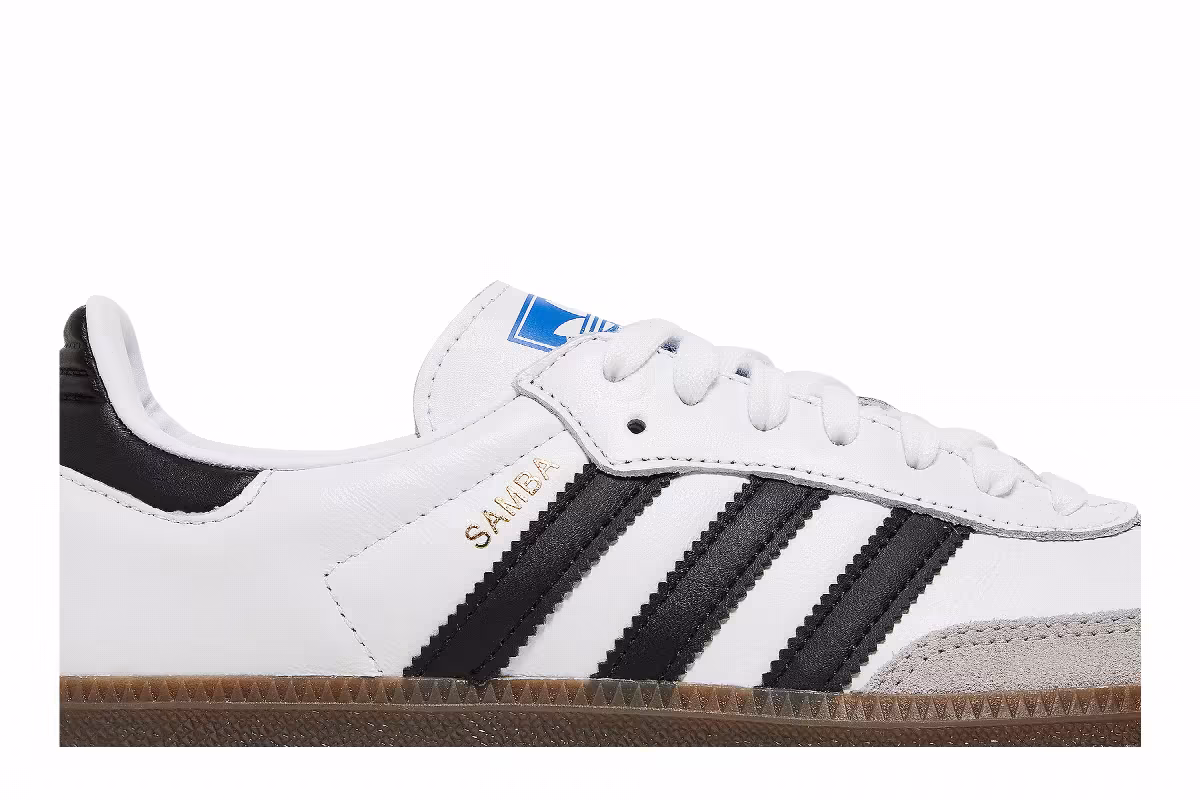 adidas Samba OG White Black Gum, view 3