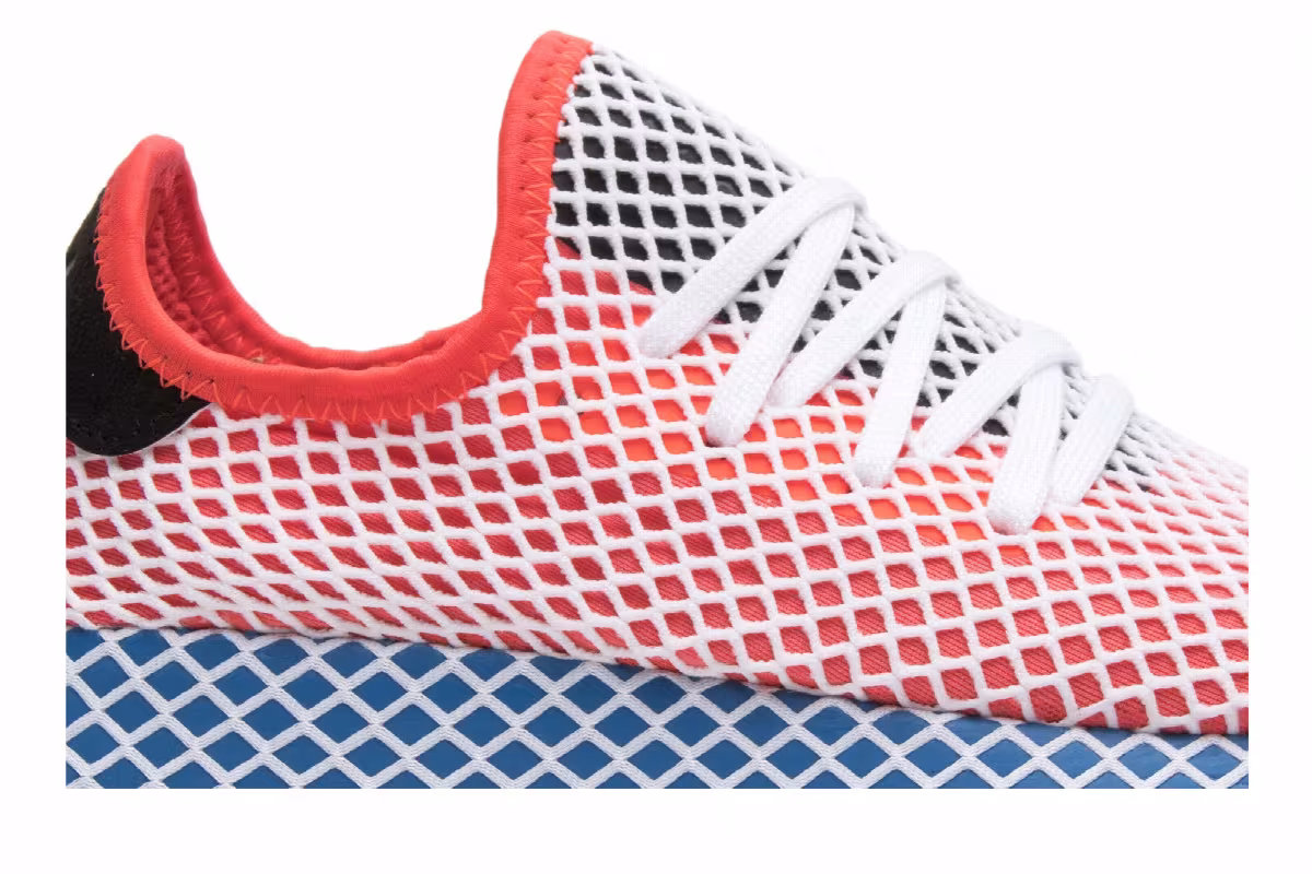 adidas Deerupt Red Blue, view 3