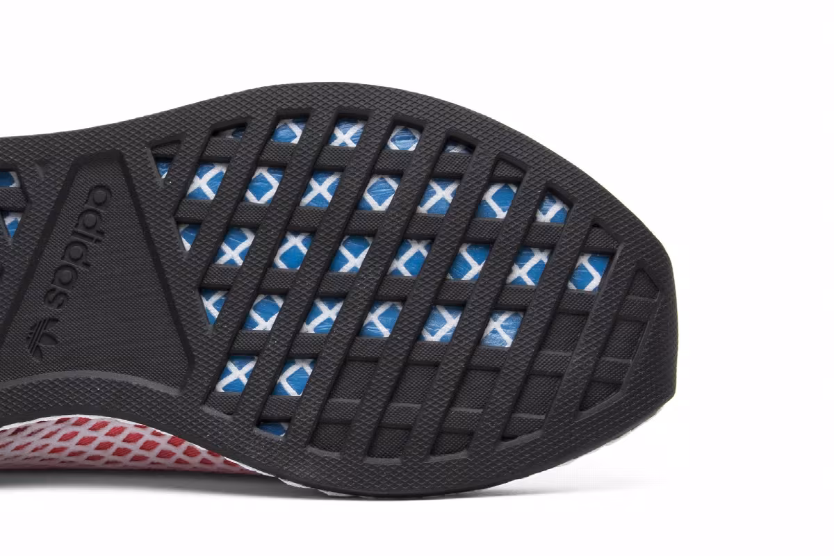 adidas Deerupt Red Blue, view 6