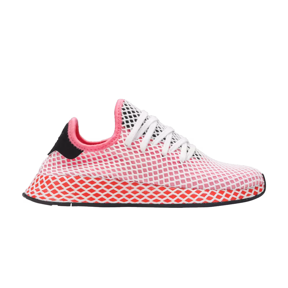 adidas Women's Deerupt Black Pink Rose