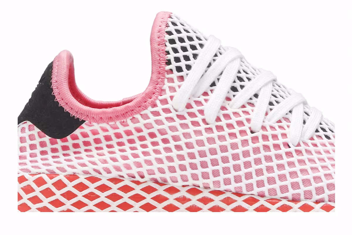 adidas Women's Deerupt Black Pink Rose, view 3