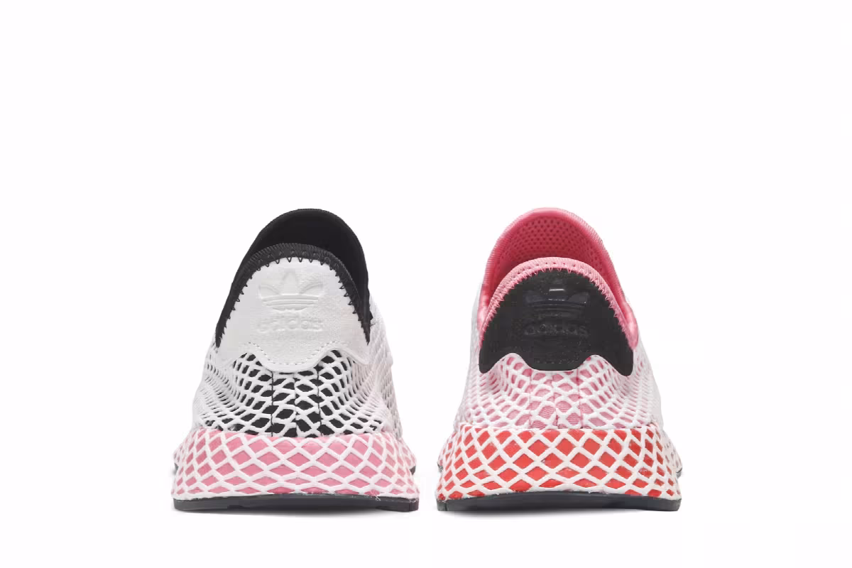 adidas Women's Deerupt Black Pink Rose, view 7