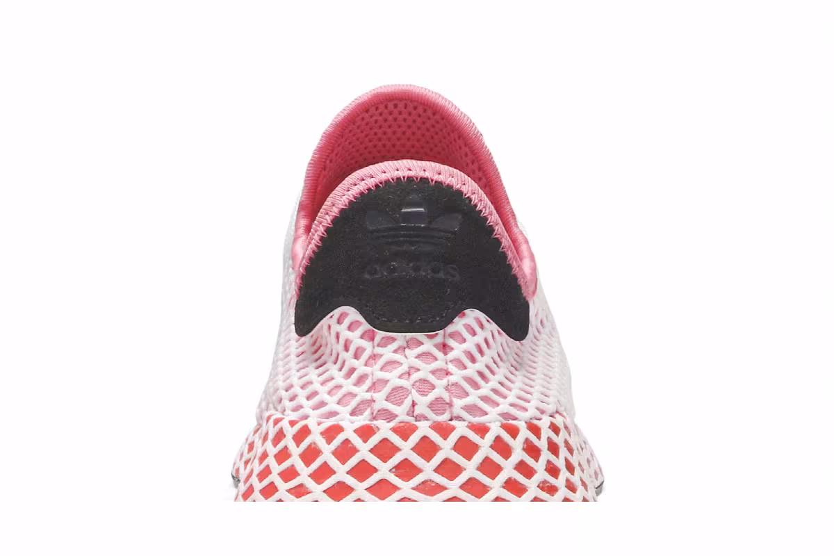 adidas Women's Deerupt Black Pink Rose, view 8