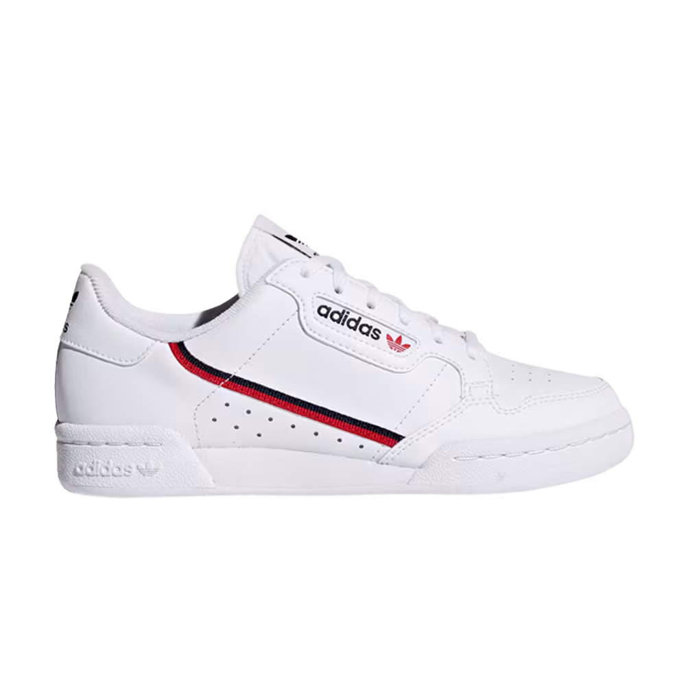 adidas Continental 80 J White Navy Scarlet