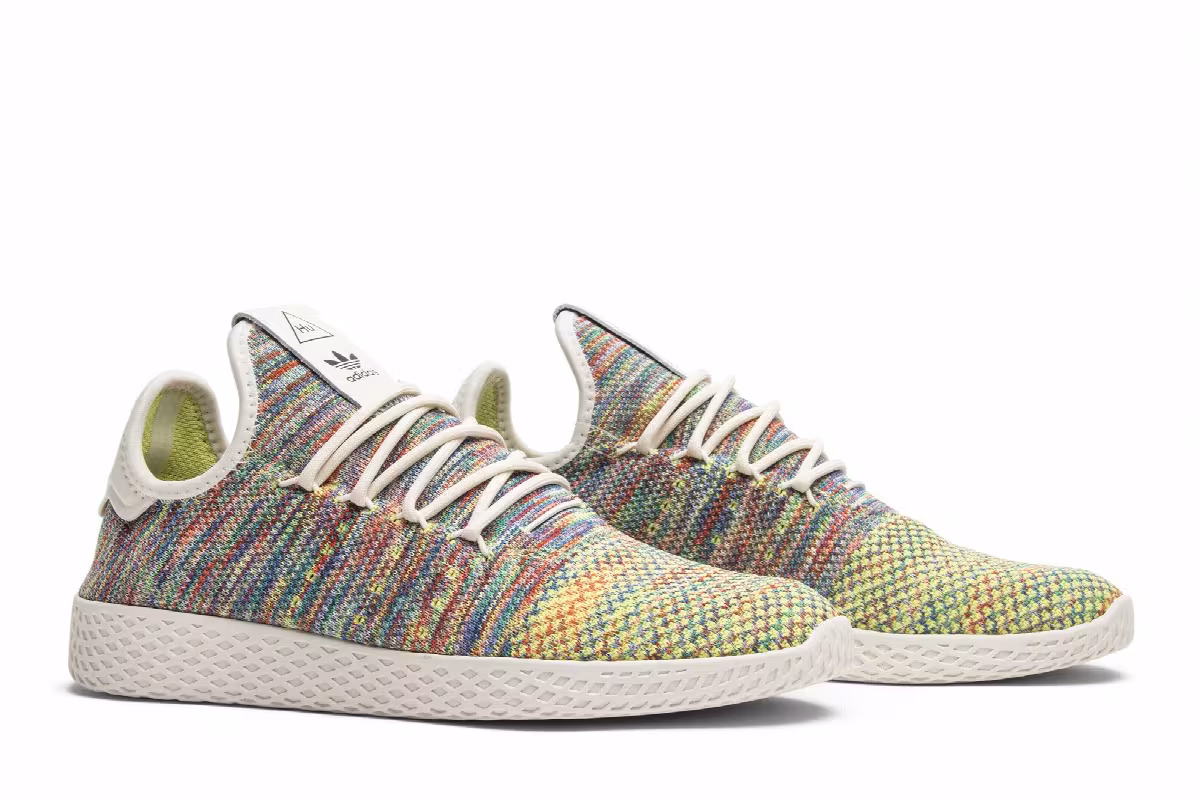 Pharrell x adidas Tennis Hu Primeknit Multi-Color 2.0, view 9