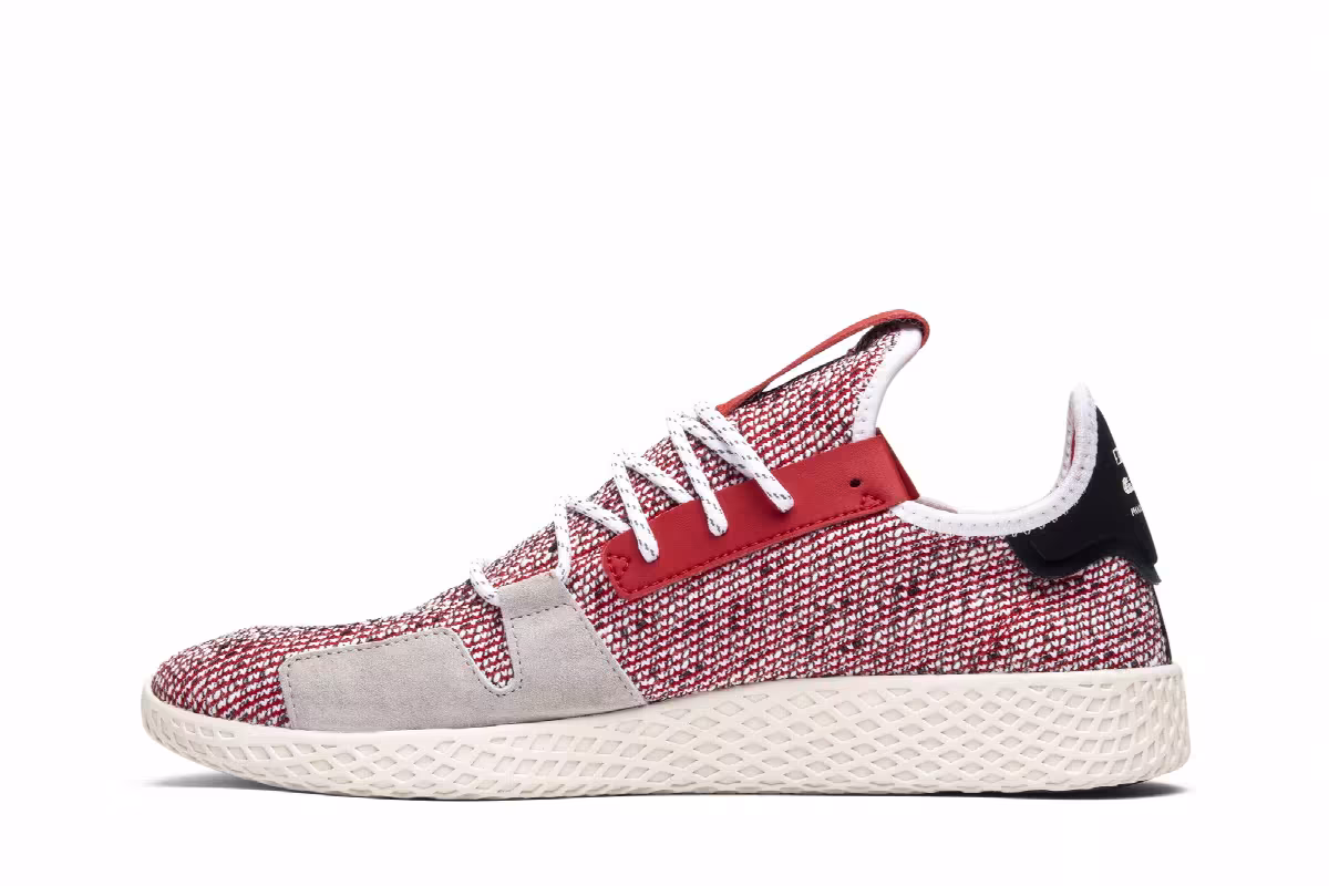 Pharrell x adidas Tennis Hu V2 Scarlet, view 4