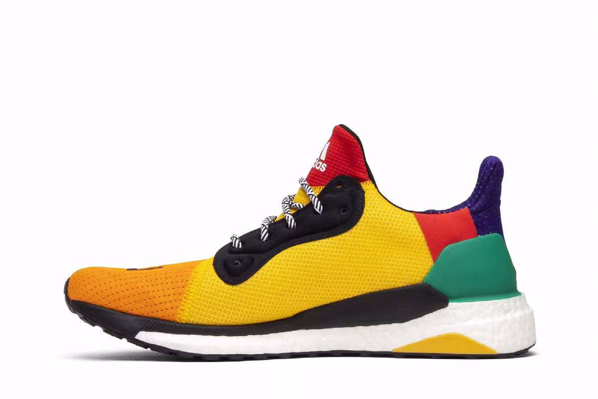 Pharrell x adidas Solar Hu Glide Bold Gold, view 4