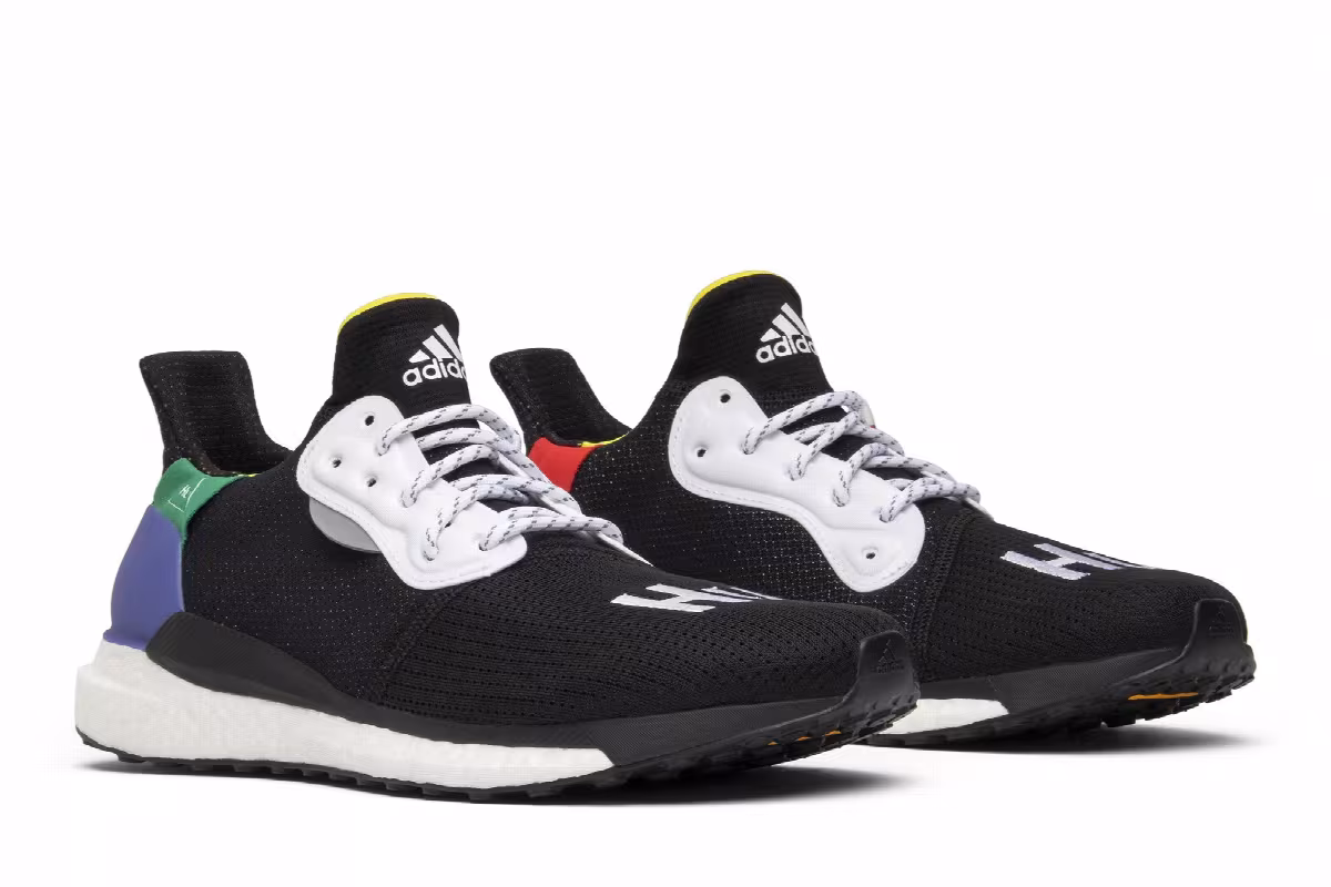 Pharrell x adidas Solar Hu Glide Black, view 9