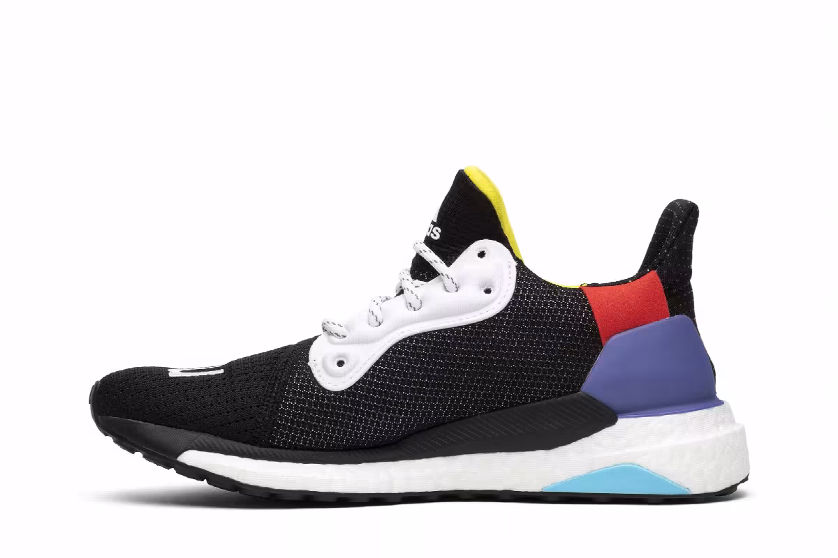 Pharrell x adidas Women's Solar Hu Glide Black, view 4