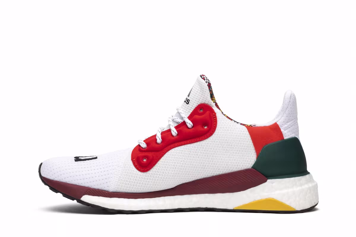 Pharrell x adidas Women's Solar Hu Glide Cloud White, view 4