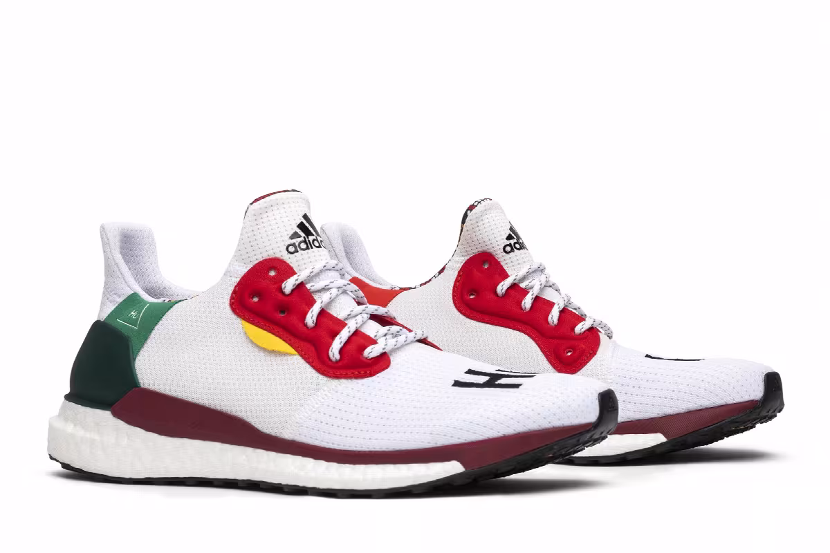 Pharrell x adidas Women's Solar Hu Glide Cloud White, view 9