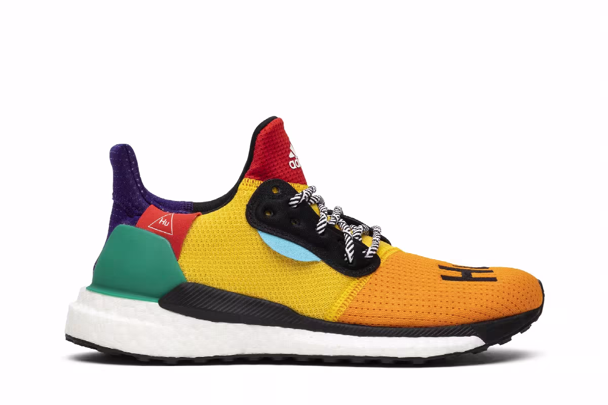 Pharrell x adidas Women's Solar Hu Glide Yellow, view 2