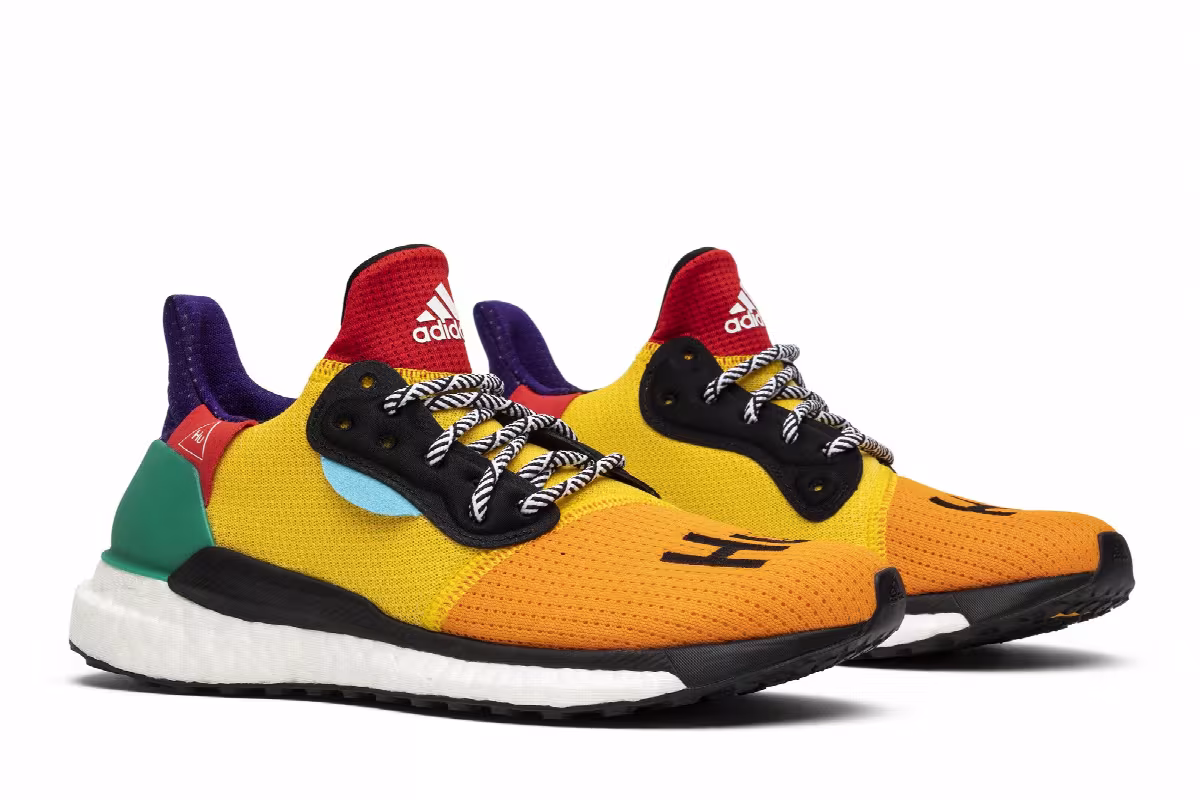 Pharrell x adidas Women's Solar Hu Glide Yellow, view 9