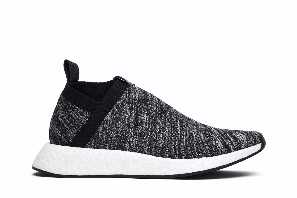 United Arrows & Sons x adidas NMD_CS2 Primeknit Black White, view 2