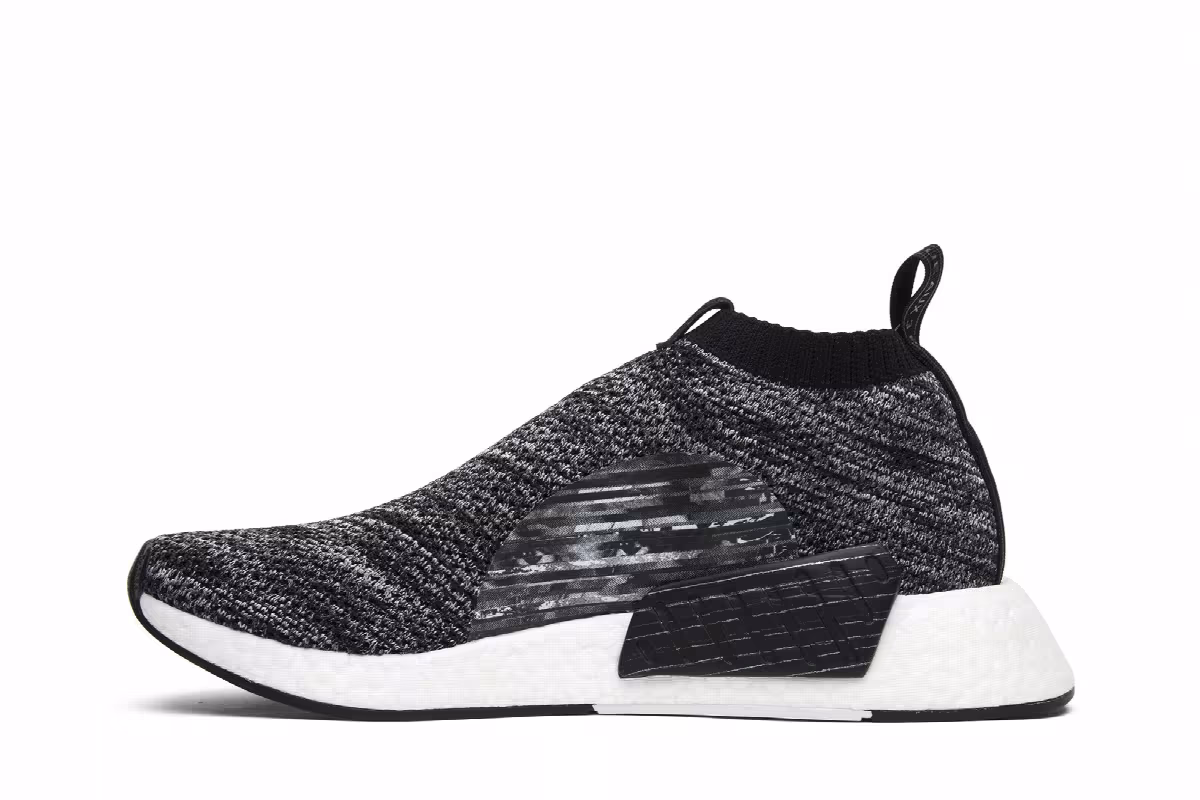 United Arrows & Sons x adidas NMD_CS2 Primeknit Black White, view 4
