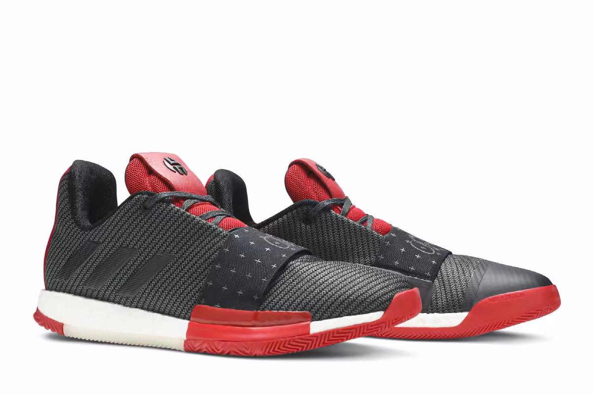 Adidas Harden Vol. 3 Black Scarlet, view 9