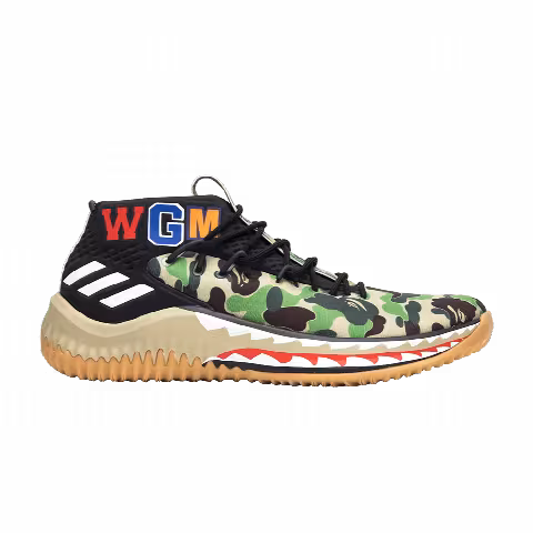 A Bathing Ape x adidas Dame 4 'Green Camo'