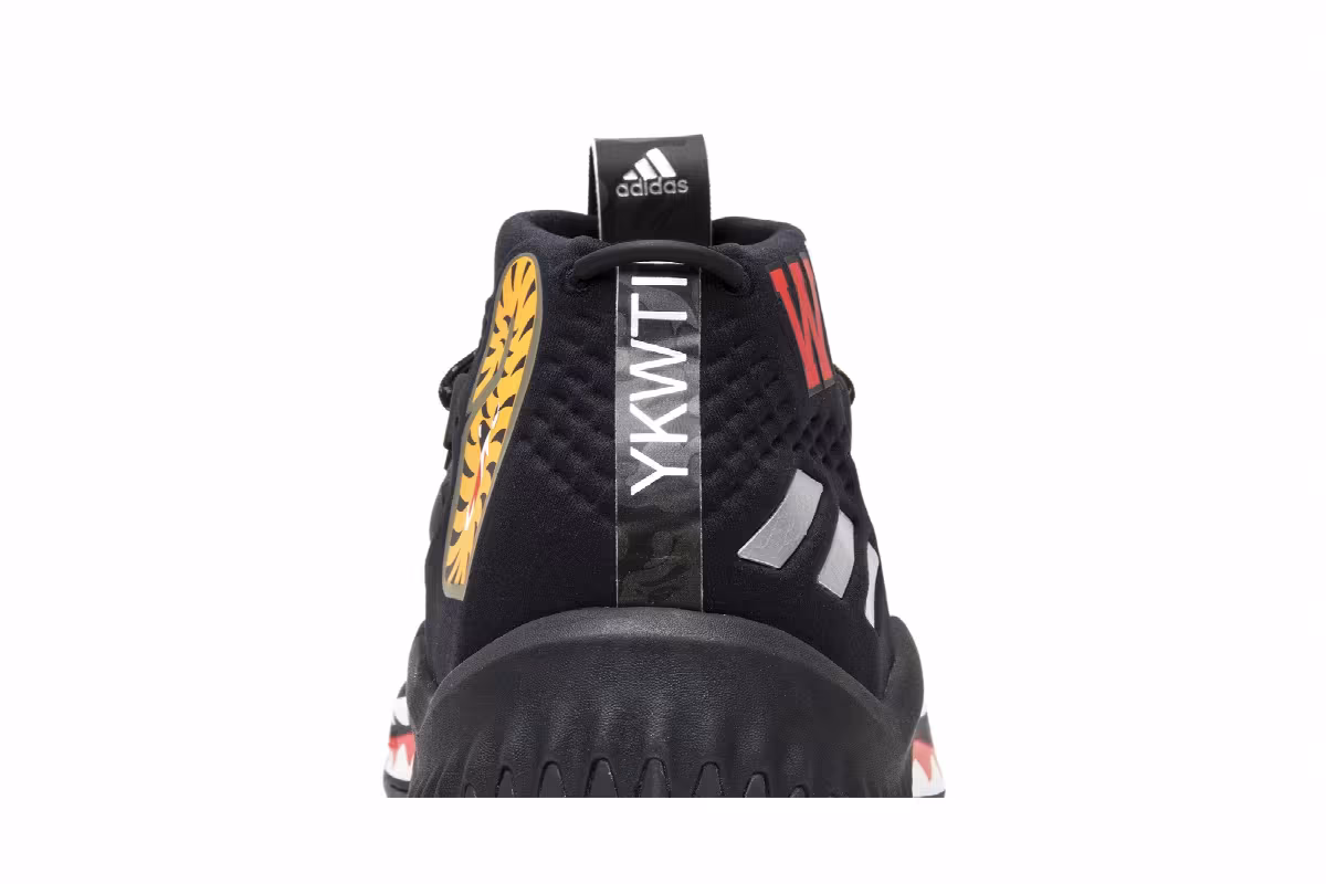 A Bathing Ape x adidas Dame 4 Black Camo, view 8
