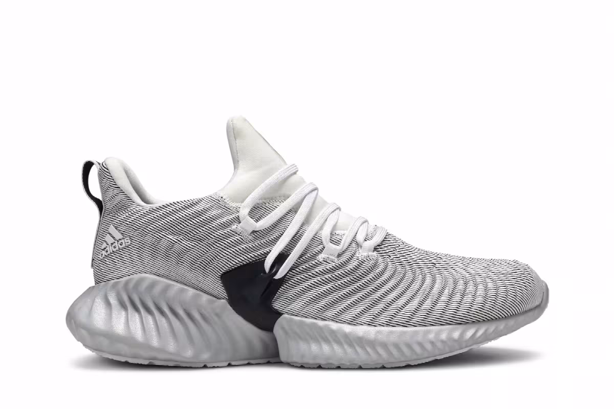 adidas AlphaBounce Instinct Cloud White Grey Two, view 2
