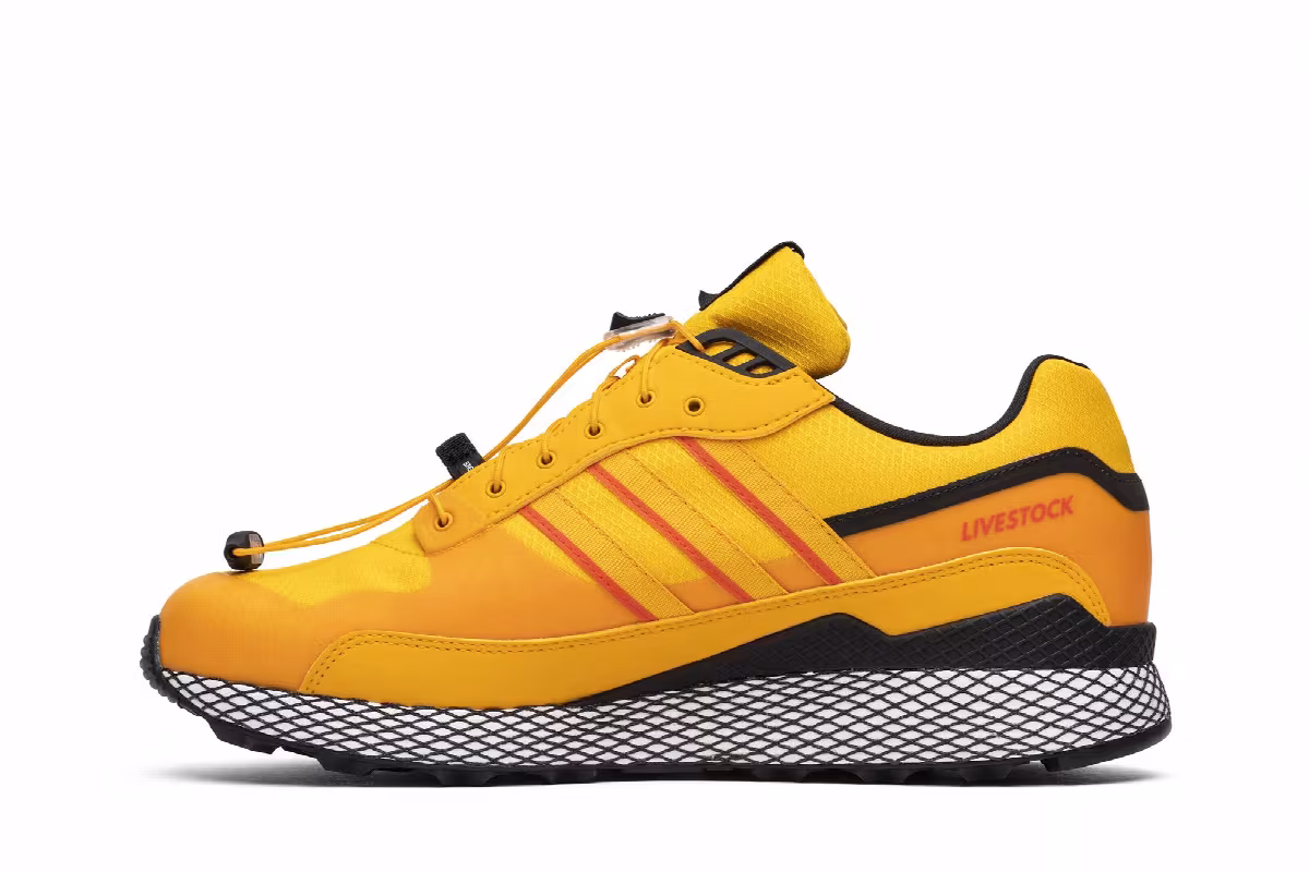 Livestock x adidas Ultra Tech GTX Yellow, view 4
