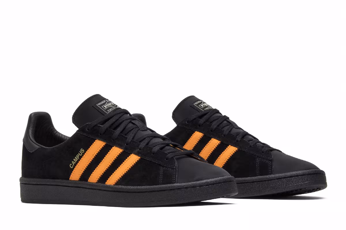 Porter x adidas Campus Black Orange, view 9