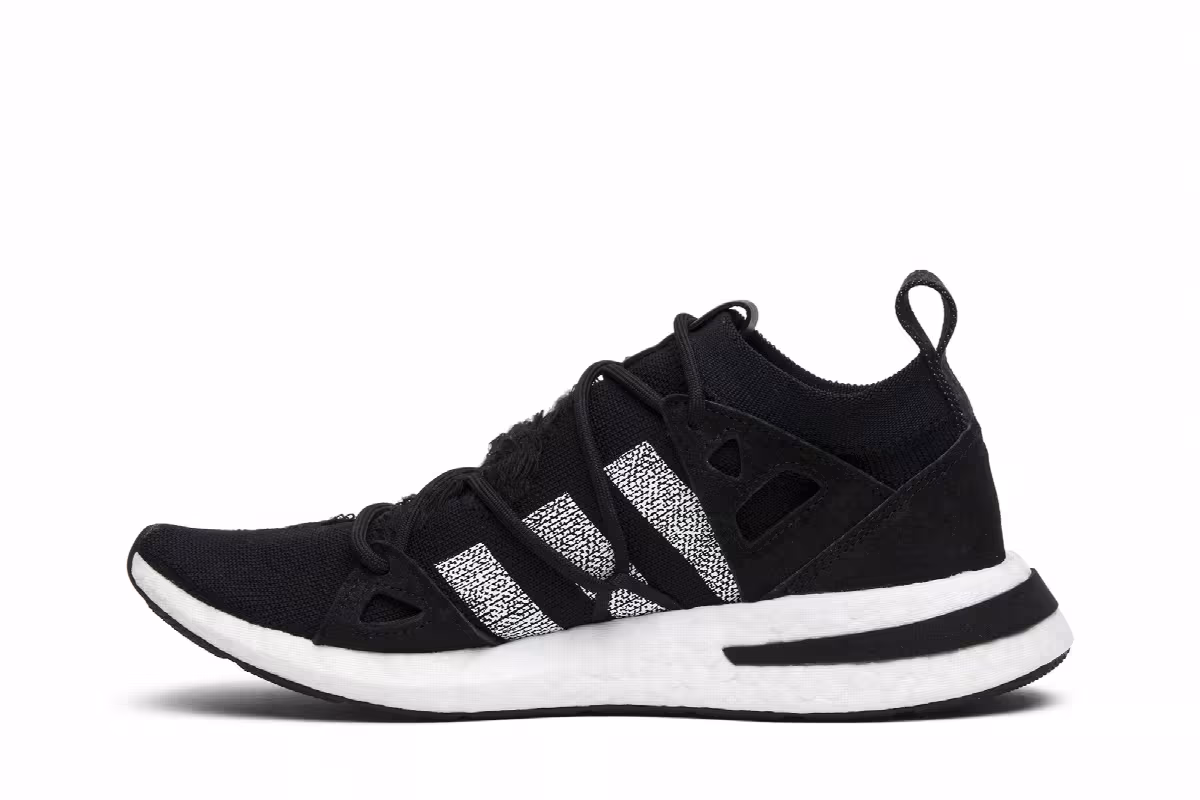 Naked x adidas Women's Arkyn Core Black White, view 4