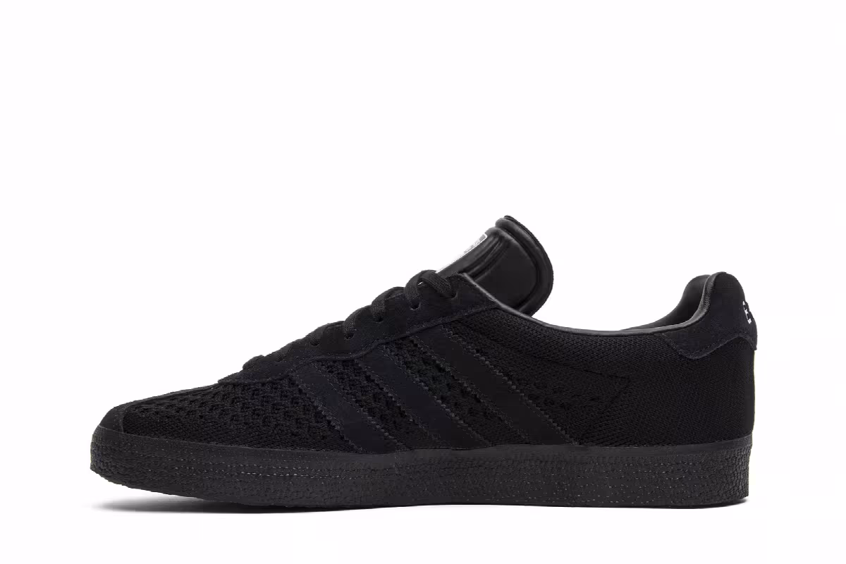 Neighborhood x adidas Gazelle Super Triple Black, view 4