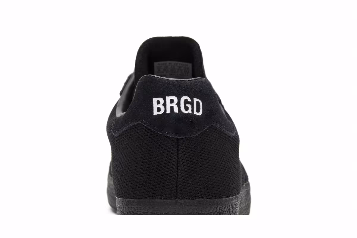 Neighborhood x adidas Gazelle Super Triple Black, view 8