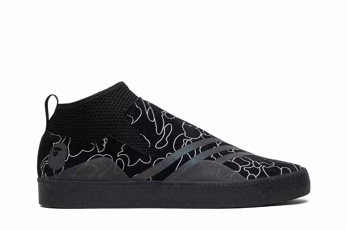 A Bathing Ape x adidas 3ST.002 Core Black, view 2