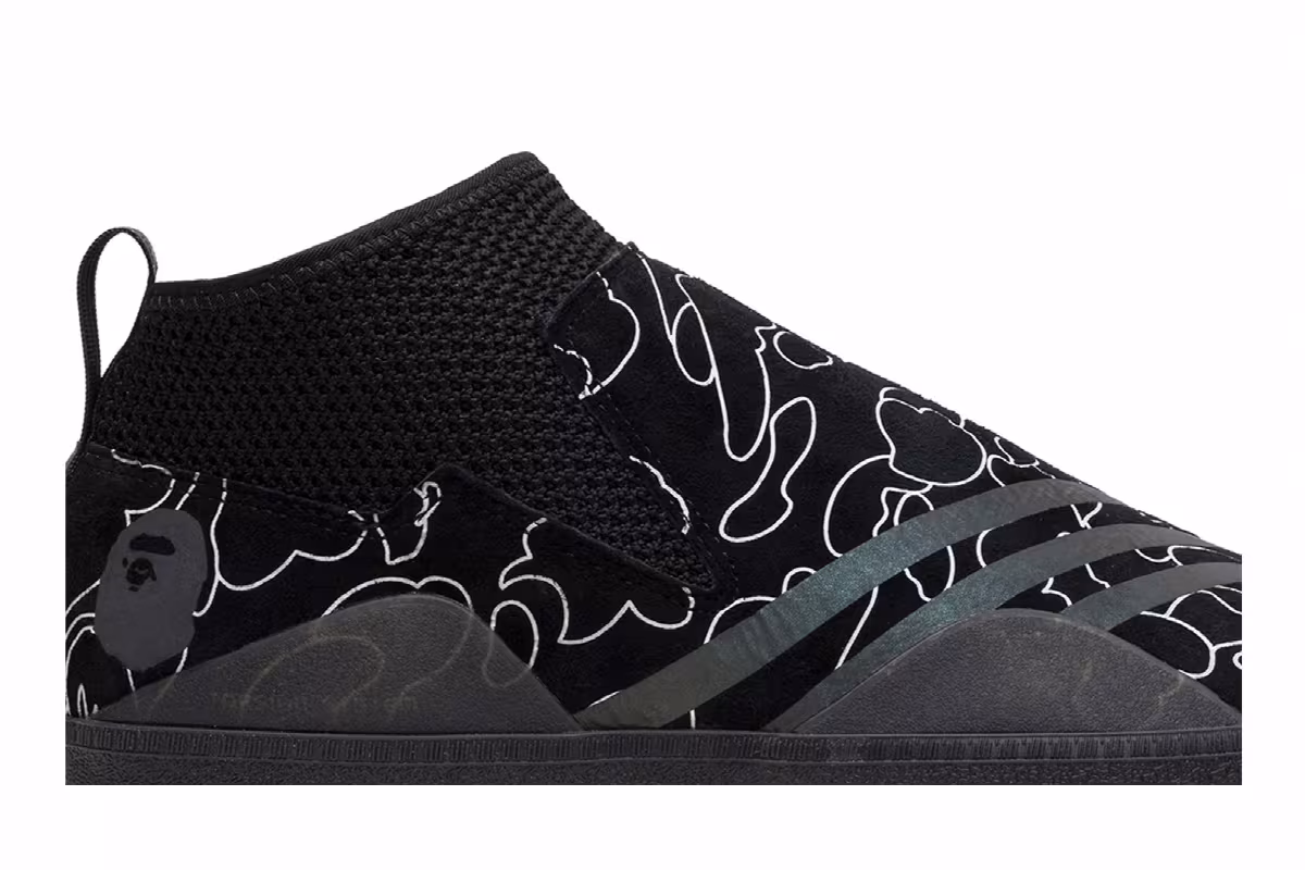 A Bathing Ape x adidas 3ST.002 Core Black, view 3