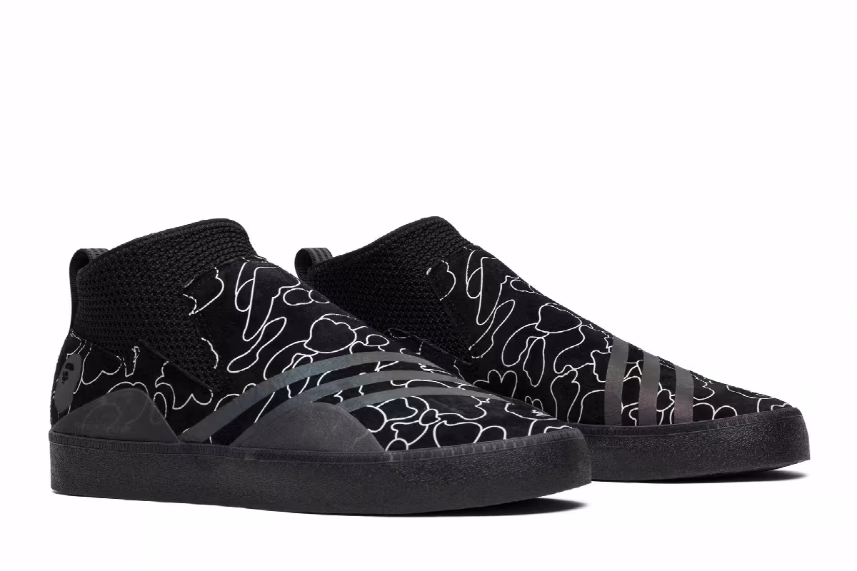 A Bathing Ape x adidas 3ST.002 Core Black, view 9