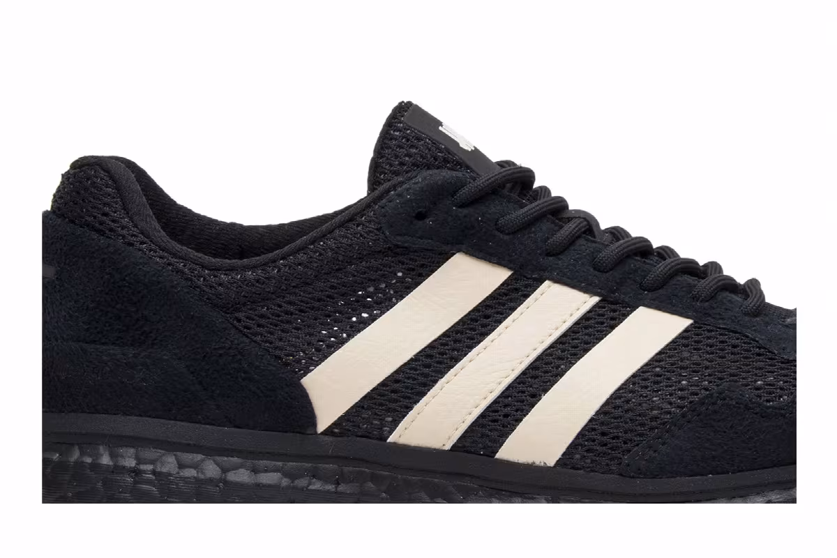 Undefeated x adidas adiZero Adios 3 Black, view 3