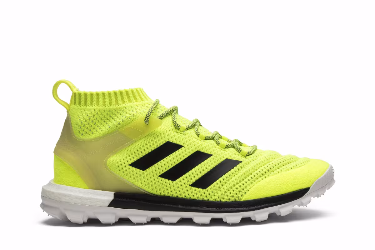 Gosha Rubchinskiy x adidas Copa Primeknit Boost Mid Solar Yellow, view 2