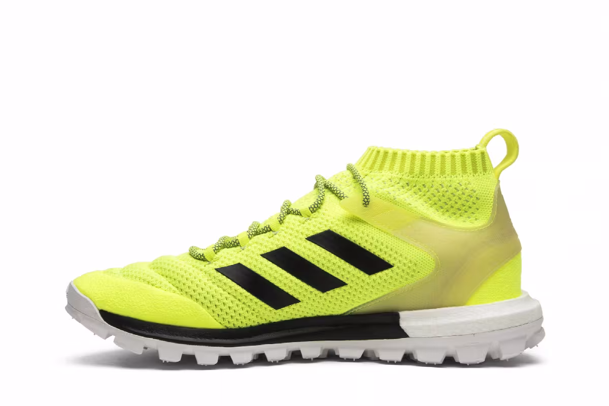 Gosha Rubchinskiy x adidas Copa Primeknit Boost Mid Solar Yellow, view 4