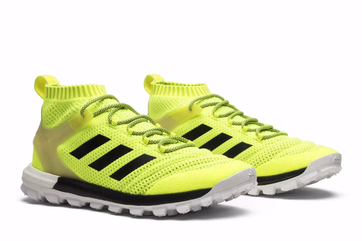 Gosha Rubchinskiy x adidas Copa Primeknit Boost Mid Solar Yellow, view 9