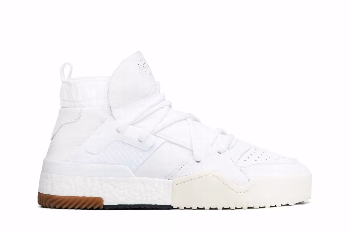 Alexander Wang x adidas Bball Triple White, view 2