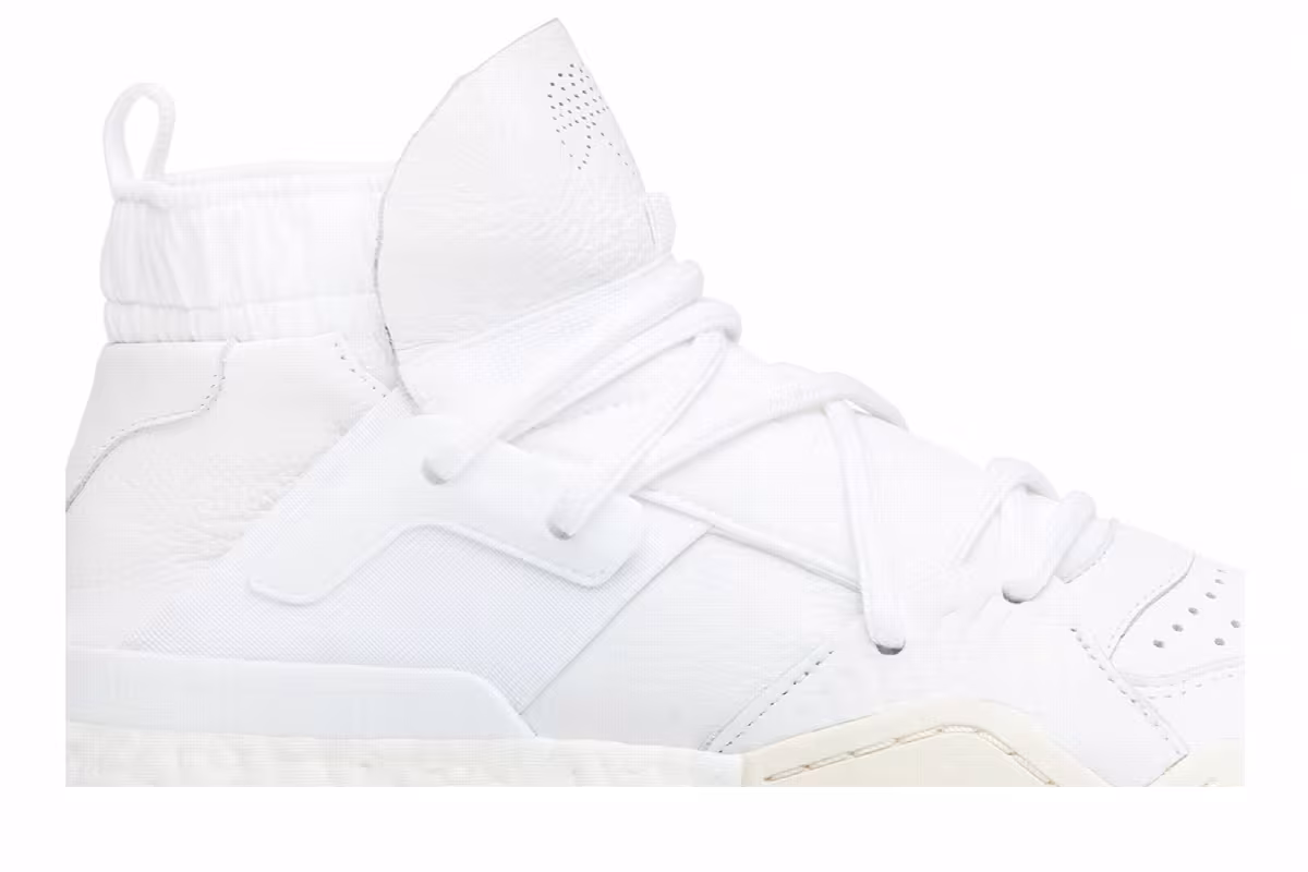 Alexander Wang x adidas Bball Triple White, view 3