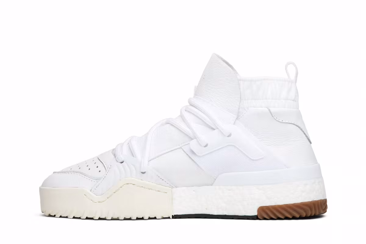 Alexander Wang x adidas Bball Triple White, view 4
