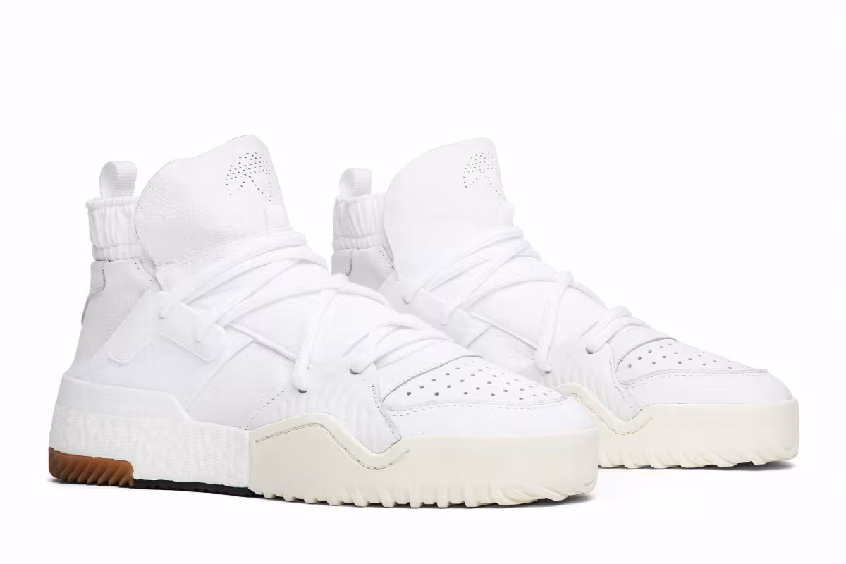 Alexander Wang x adidas Bball Triple White, view 9
