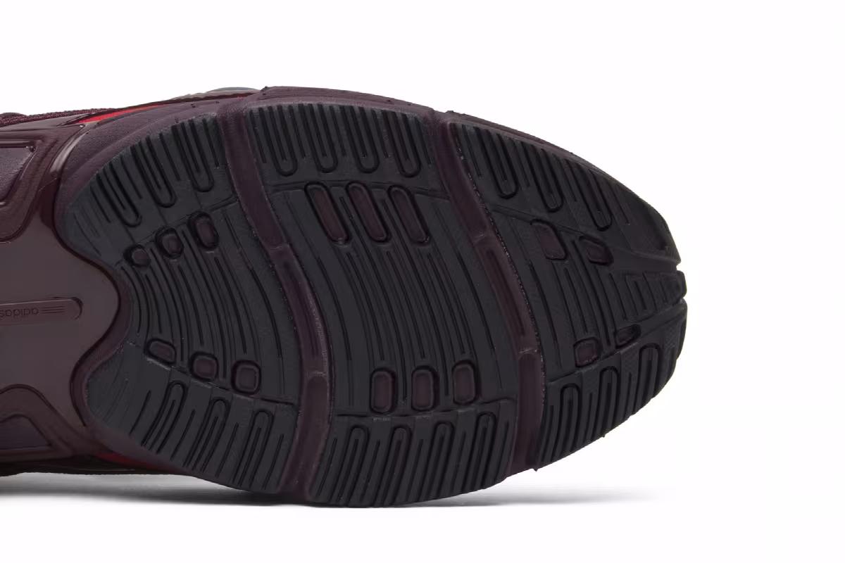 Raf Simons x adidas Ozweego 3 Burgundy, view 6