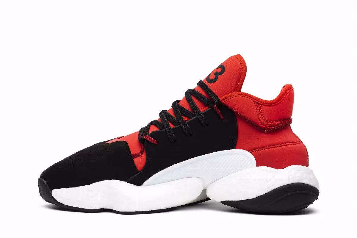 adidas Y-3 BYW Bball Lush Red, view 4