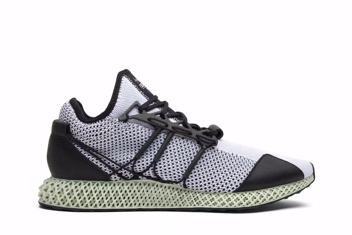 adidas Y-3 Runner 4D Black White, view 2