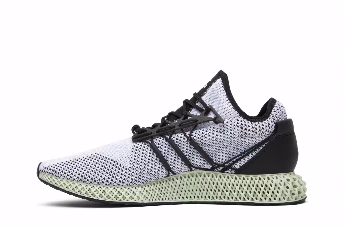 adidas Y-3 Runner 4D Black White, view 4