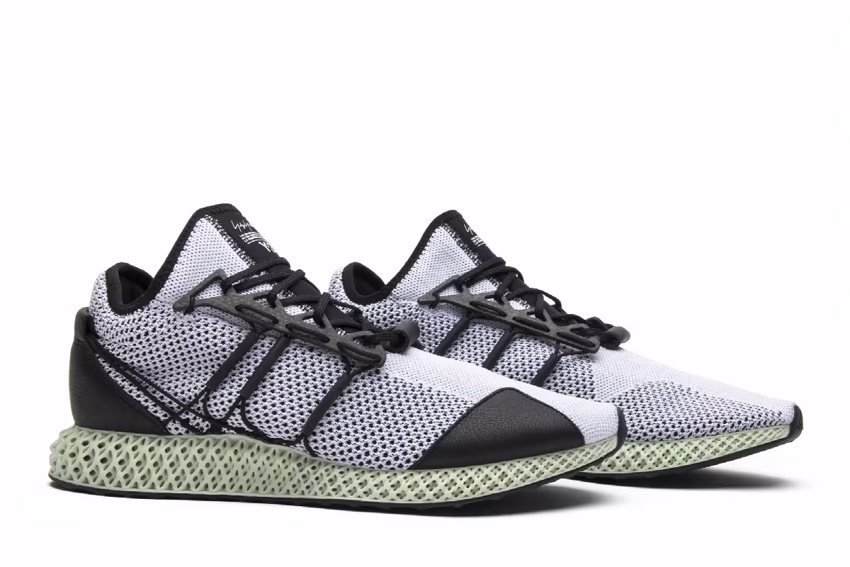 adidas Y-3 Runner 4D Black White, view 9