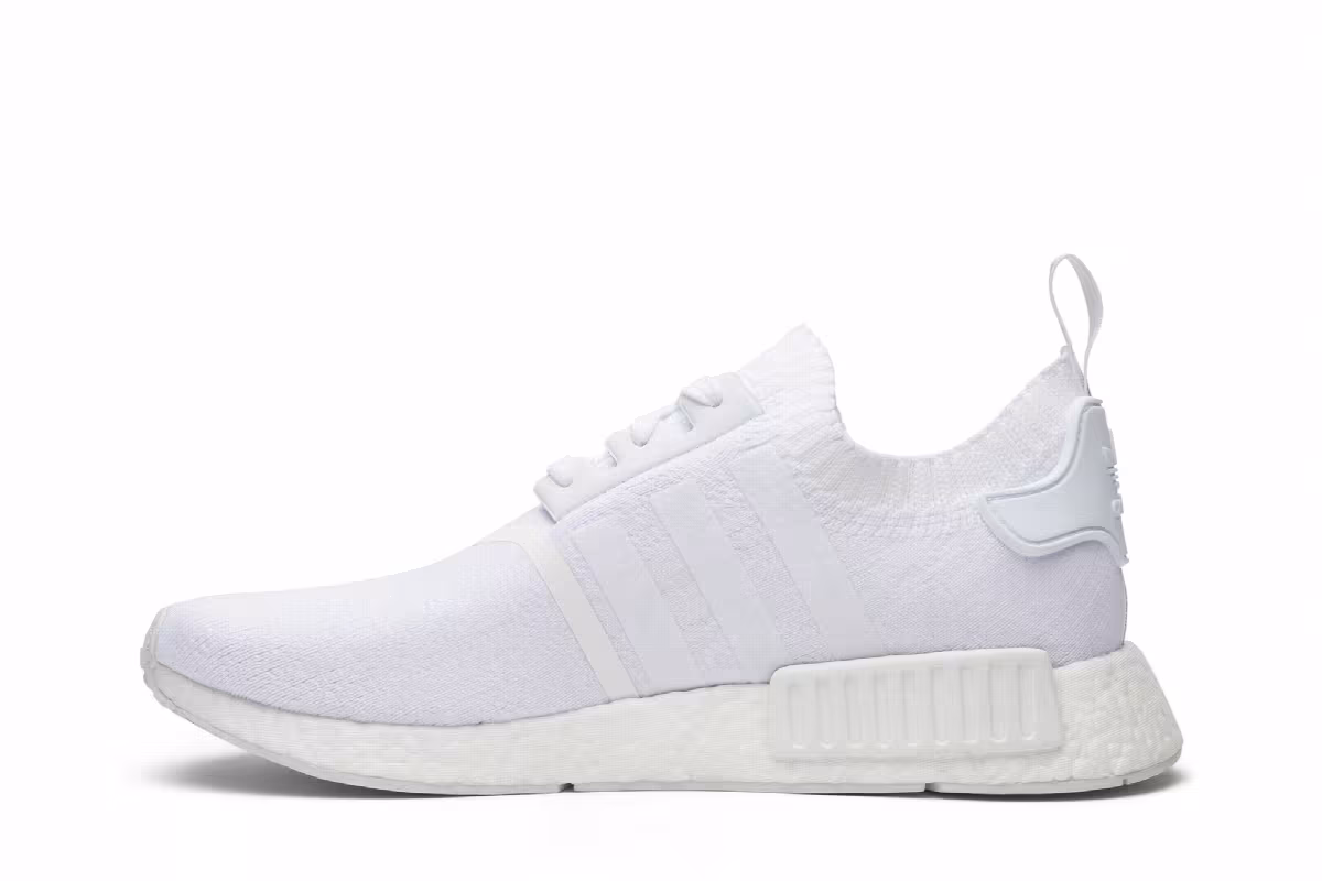 adidas NMD_R1 Primeknit Japan Triple White, view 4