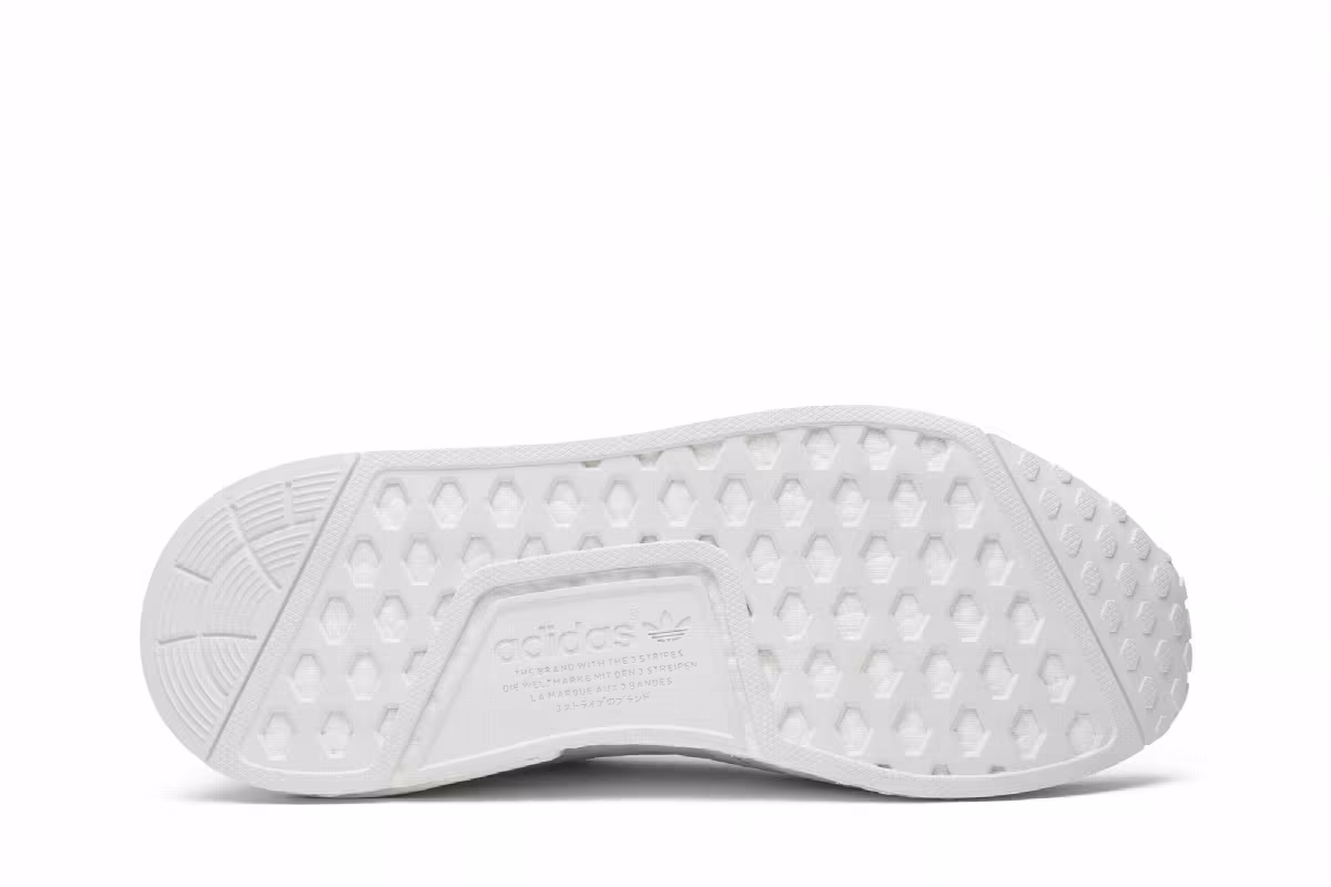 adidas NMD_R1 Primeknit Japan Triple White, view 5