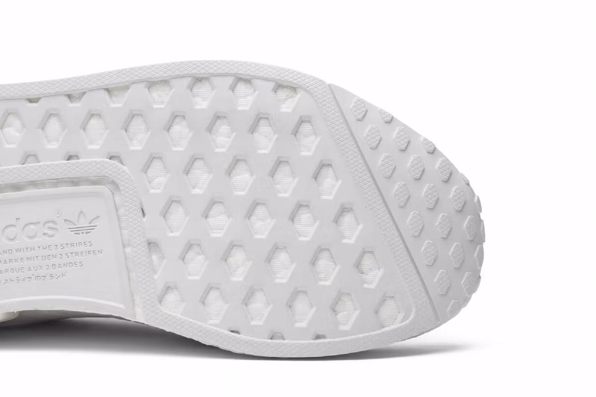 adidas NMD_R1 Primeknit Japan Triple White, view 6