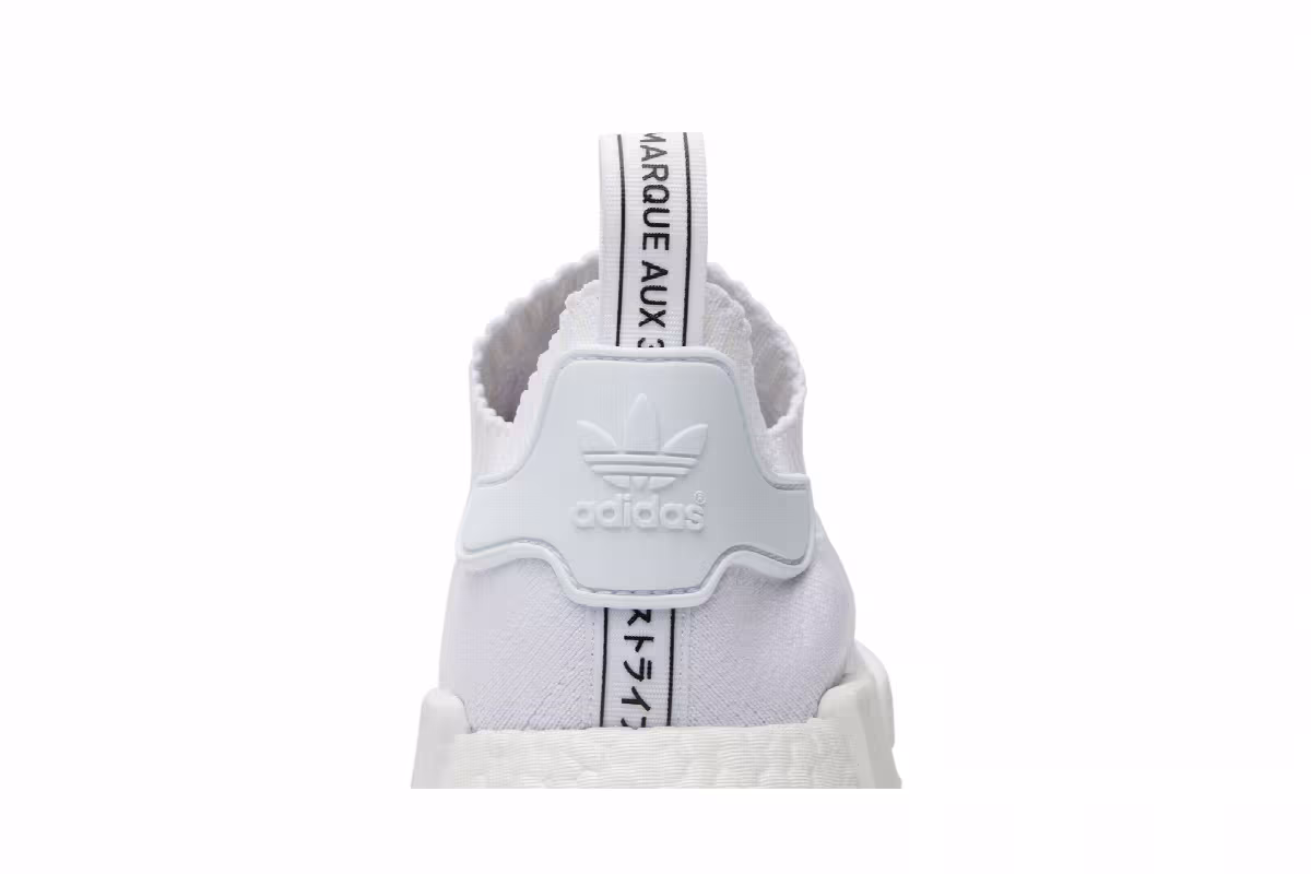 adidas NMD_R1 Primeknit Japan Triple White, view 8