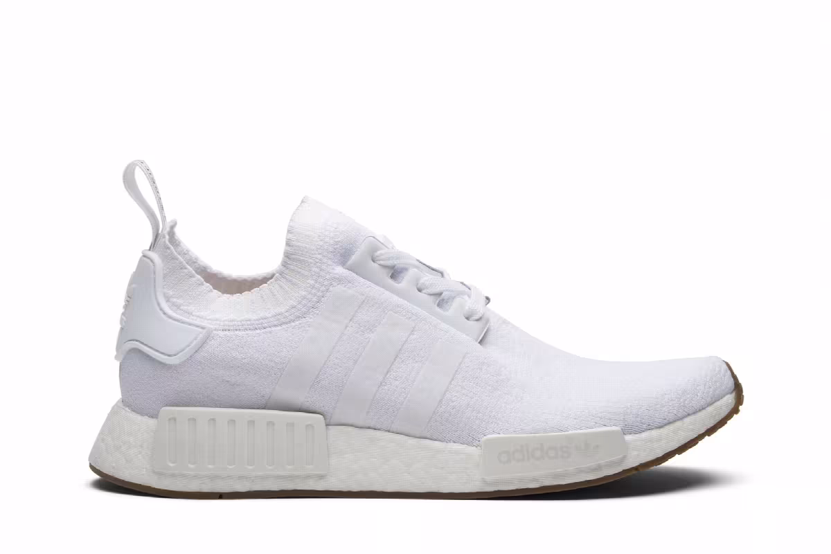 adidas NMD_R1 Primeknit White Gum, view 2