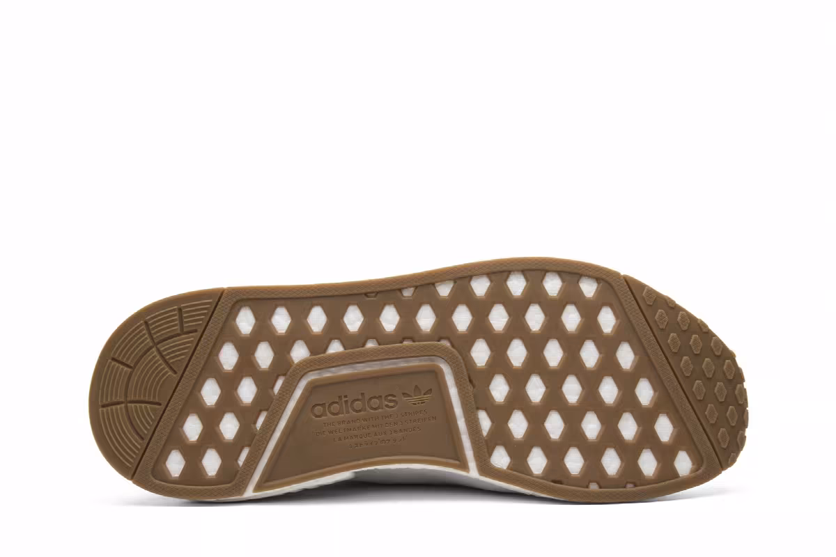 adidas NMD_R1 Primeknit White Gum, view 5